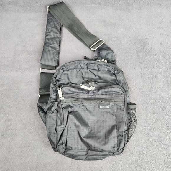 Baggallini Crossbody Bag Mens Nylon Sling Backpack Travel